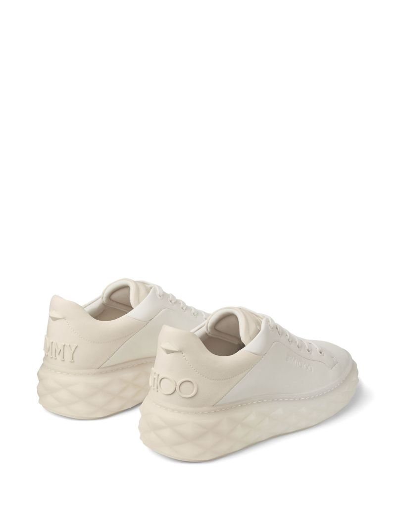 White Diamond Maxi/f Ii Leather Sneakers