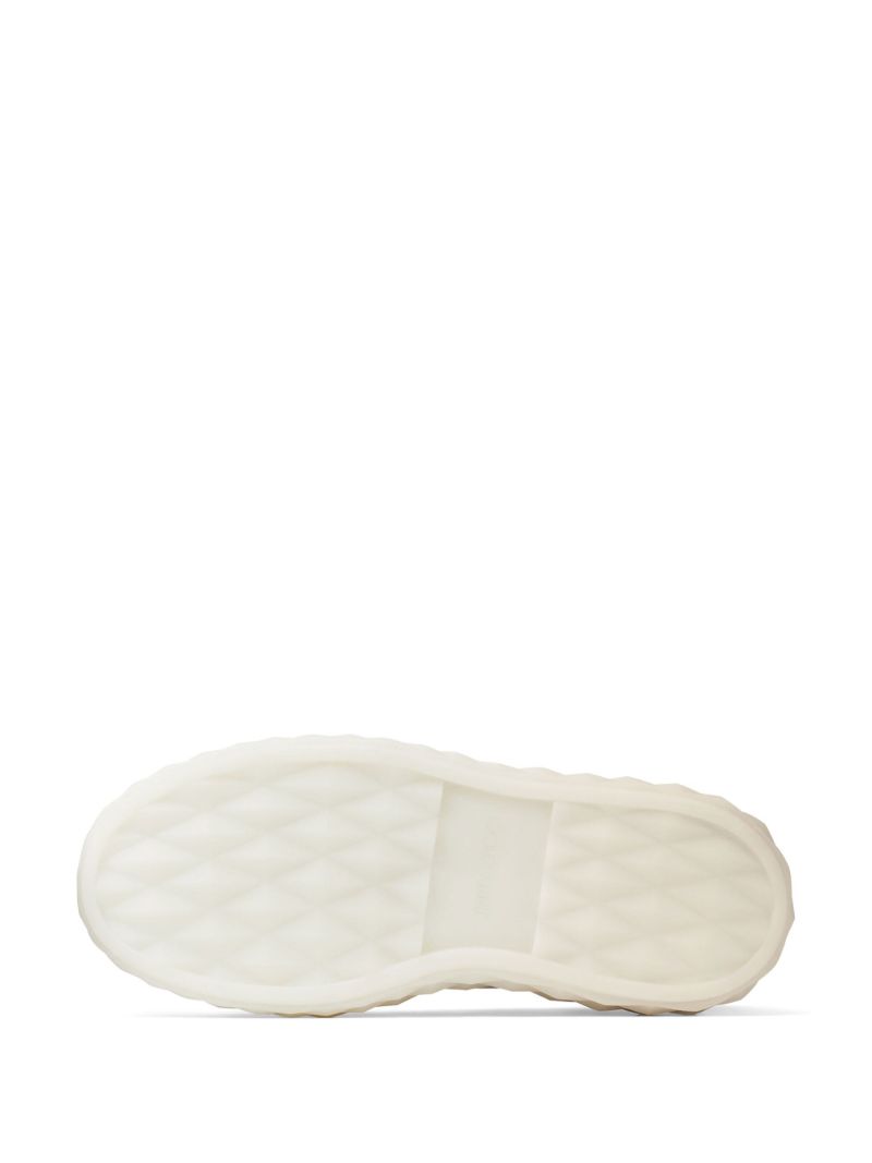 White Diamond Maxi/f Ii Leather Sneakers