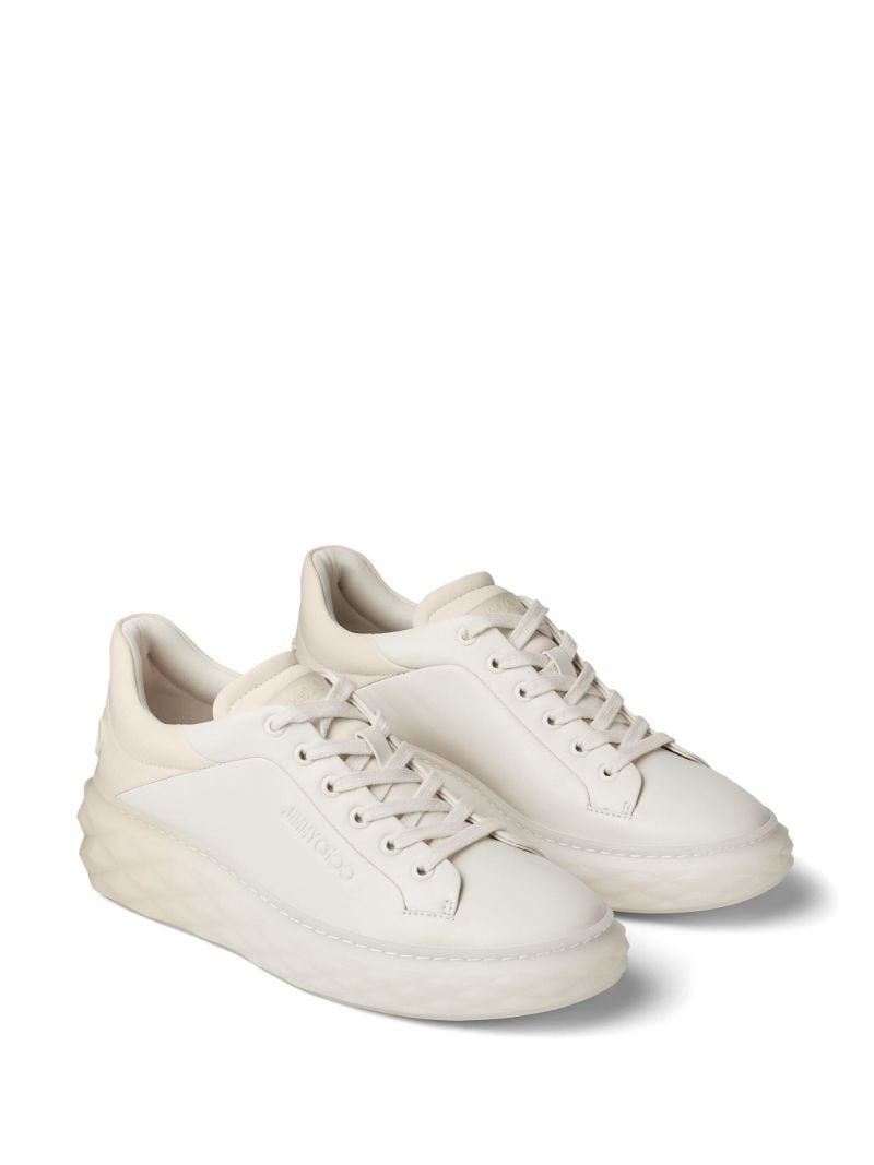 White Diamond Maxi/f Ii Leather Sneakers