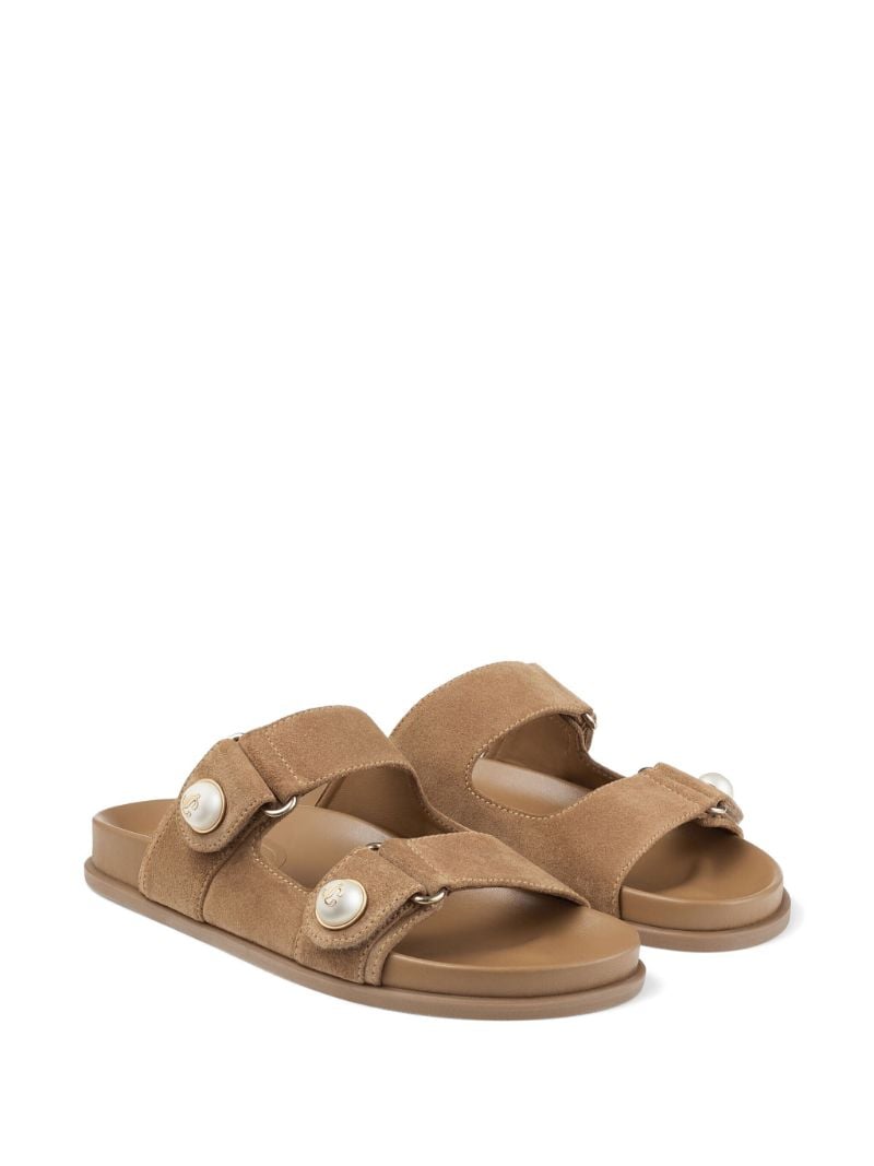 Neutral Fayence Suede Sandals