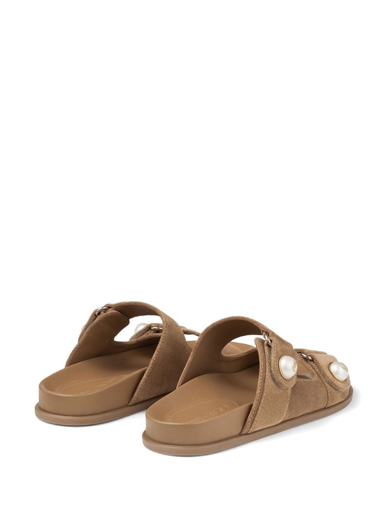 Neutral Fayence Suede Sandals