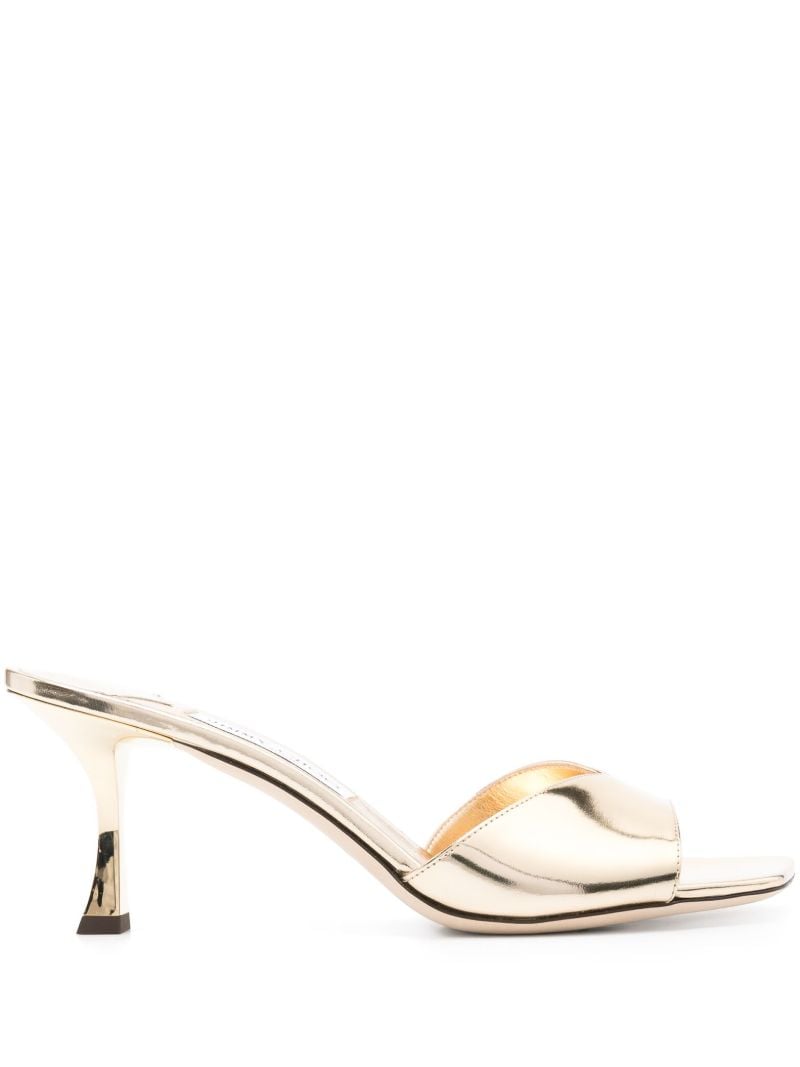 Gold-tone Skye 70 Leather Sandals