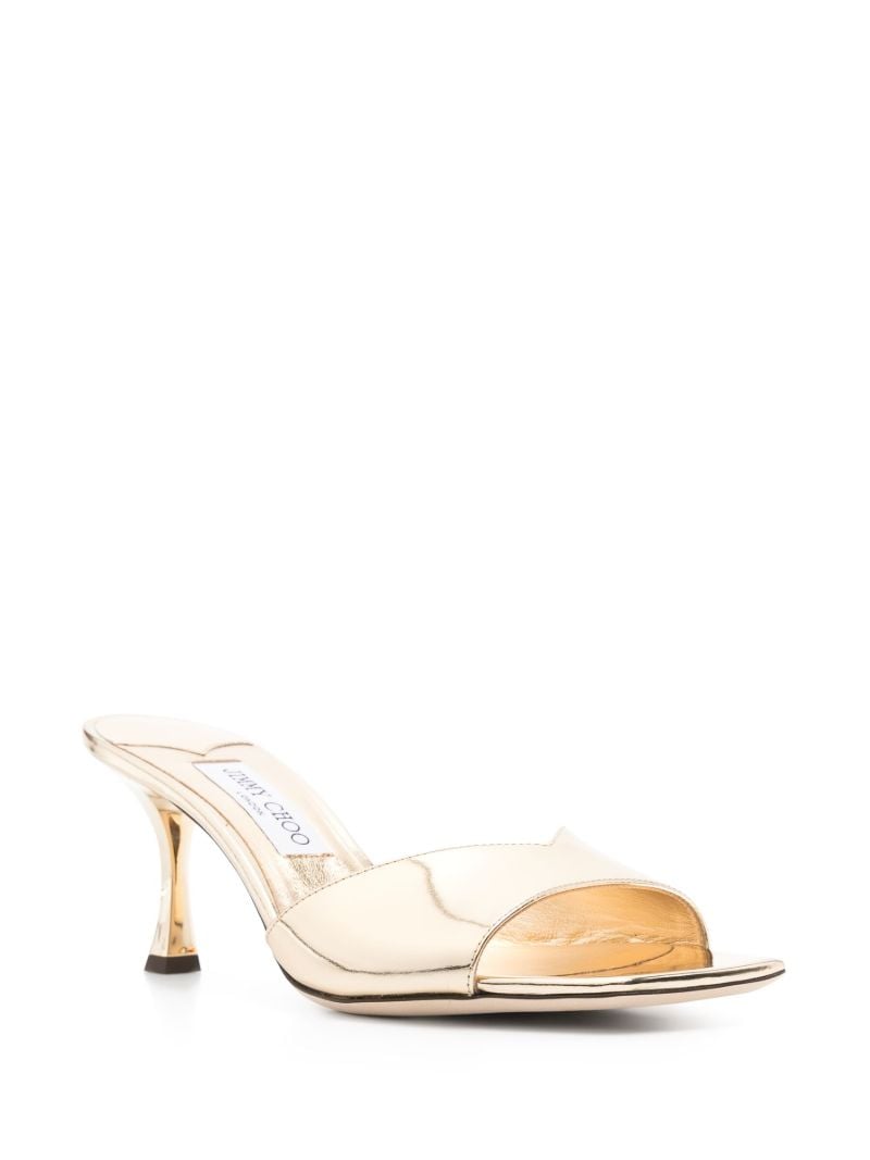 Gold-tone Skye 70 Leather Sandals
