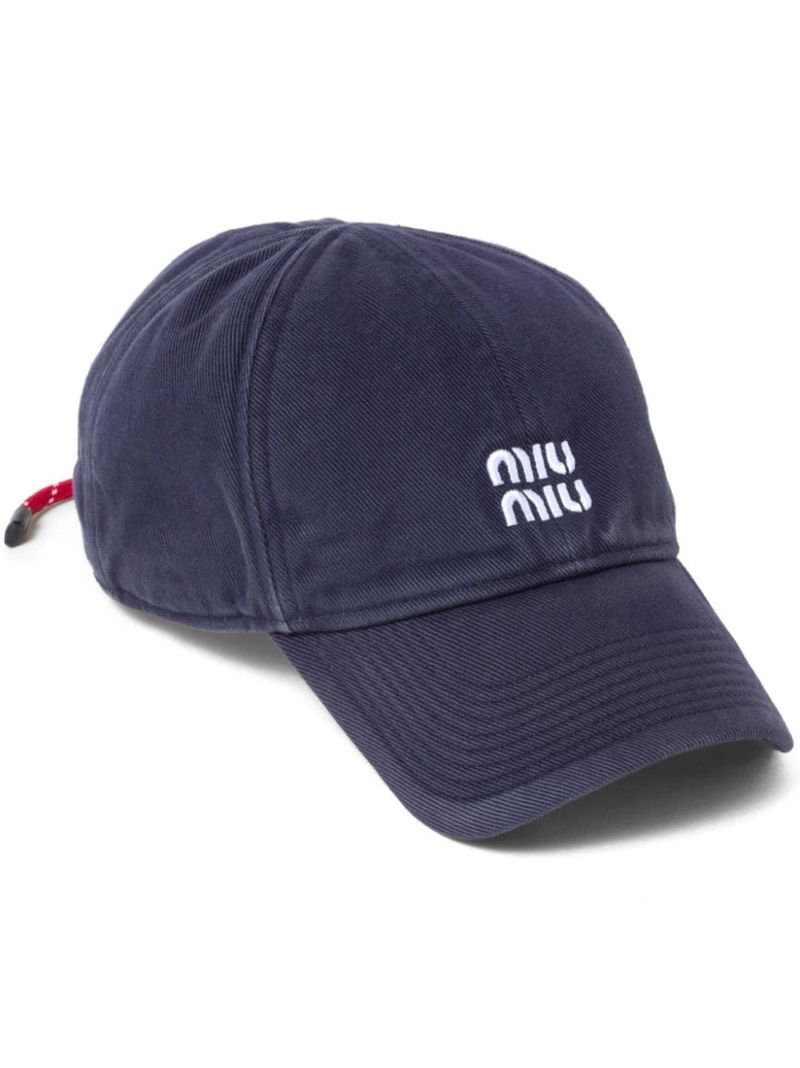 Blue Logo-embroidered Baseball Cap