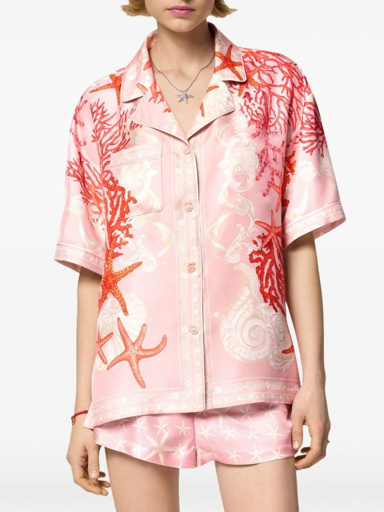 Pink Barocco Sea Silk Shirt