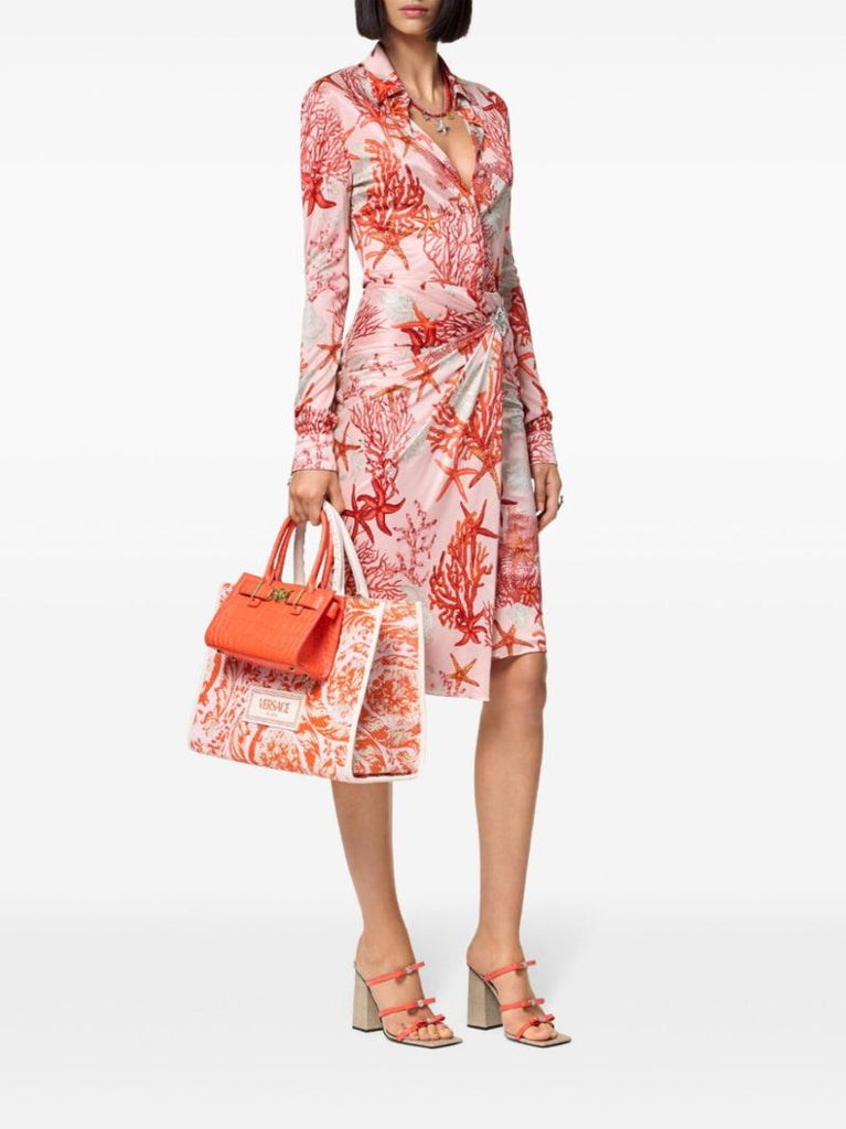 Pink Barocco Sea Midi Skirt