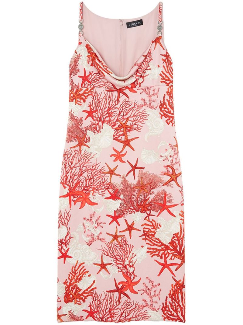 Pink Barocco Sea Silk Mini Dress