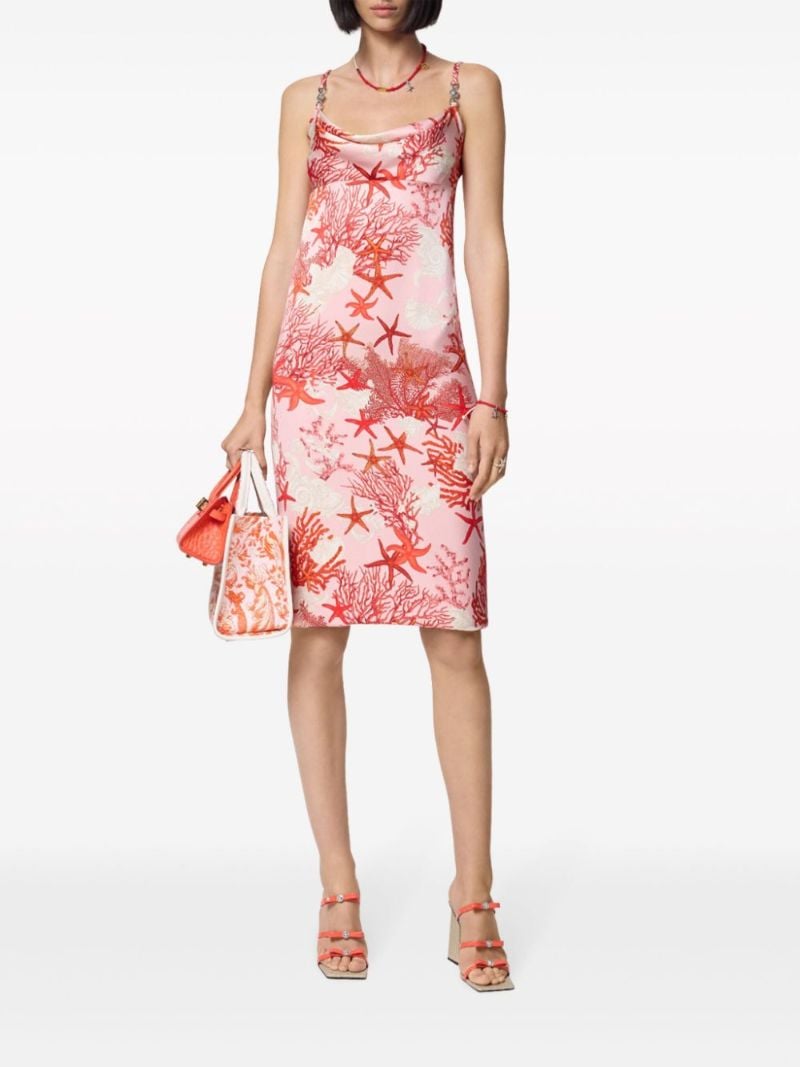 Pink Barocco Sea Silk Mini Dress