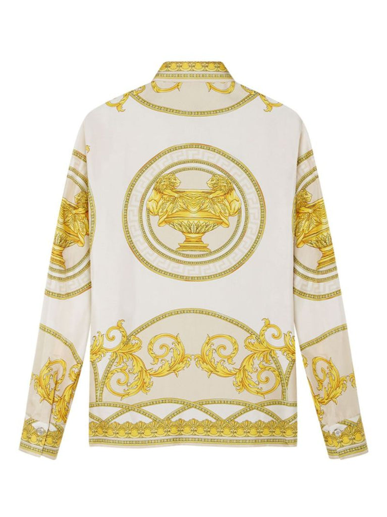 Gold-tone La Coupe Des Dieux Silk Shirt