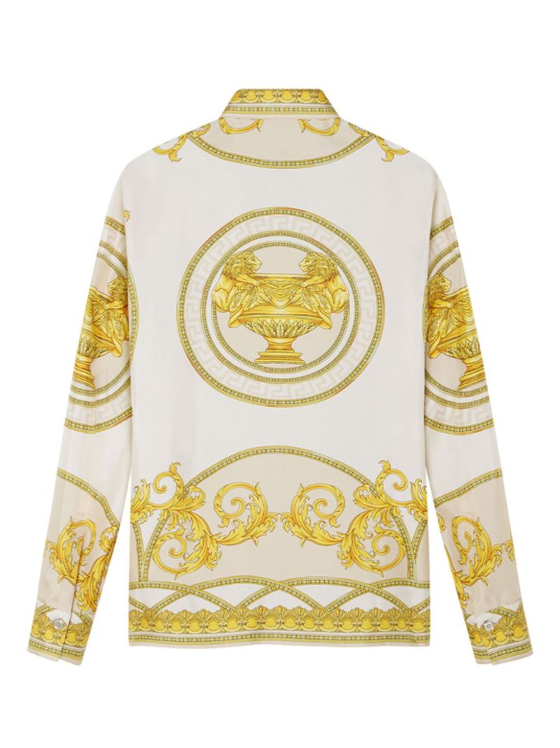 Gold-tone La Coupe Des Dieux Silk Shirt