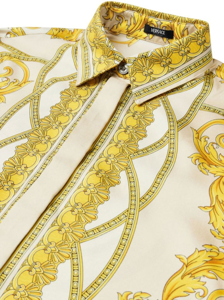 Gold-tone La Coupe Des Dieux Silk Shirt