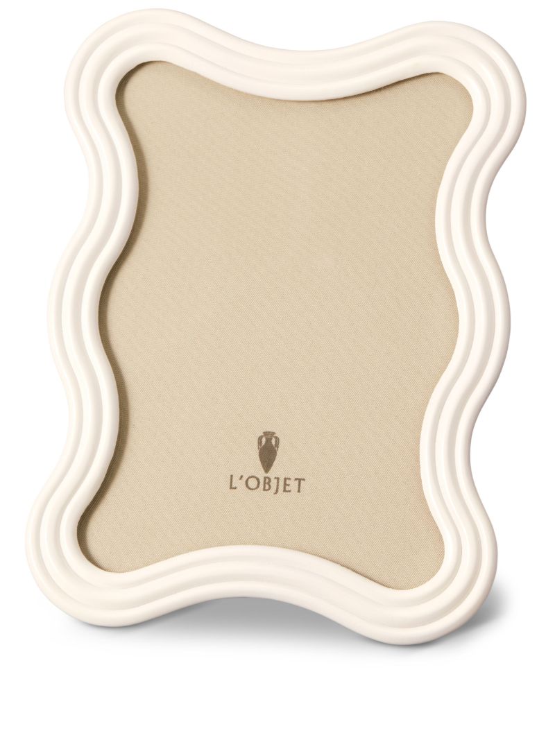 White Ripple Enamel Picture Frame