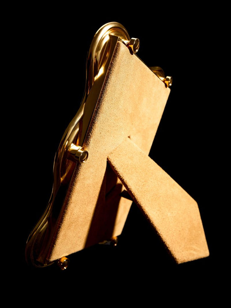 Gold-tone Ripple Photo Frame