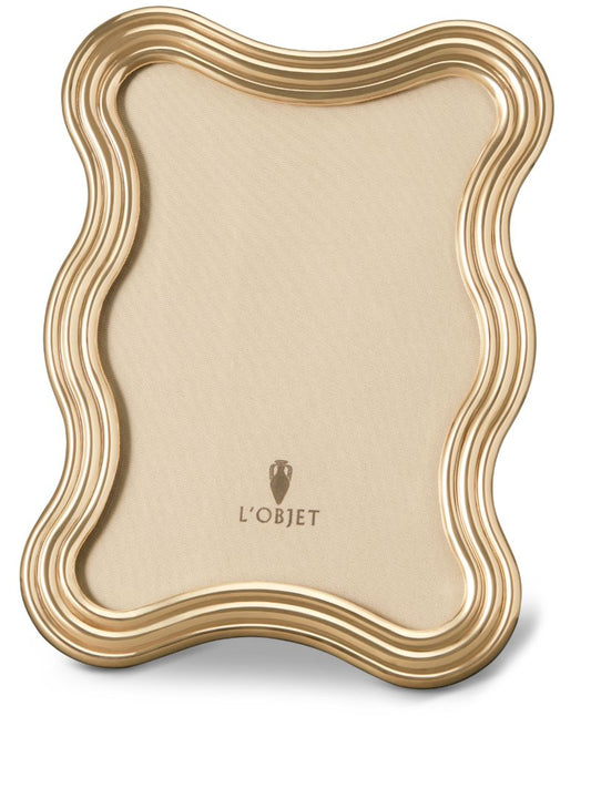 Gold-tone Ripple Photo Frame
