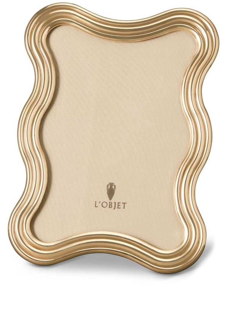 Gold-tone Ripple Photo Frame