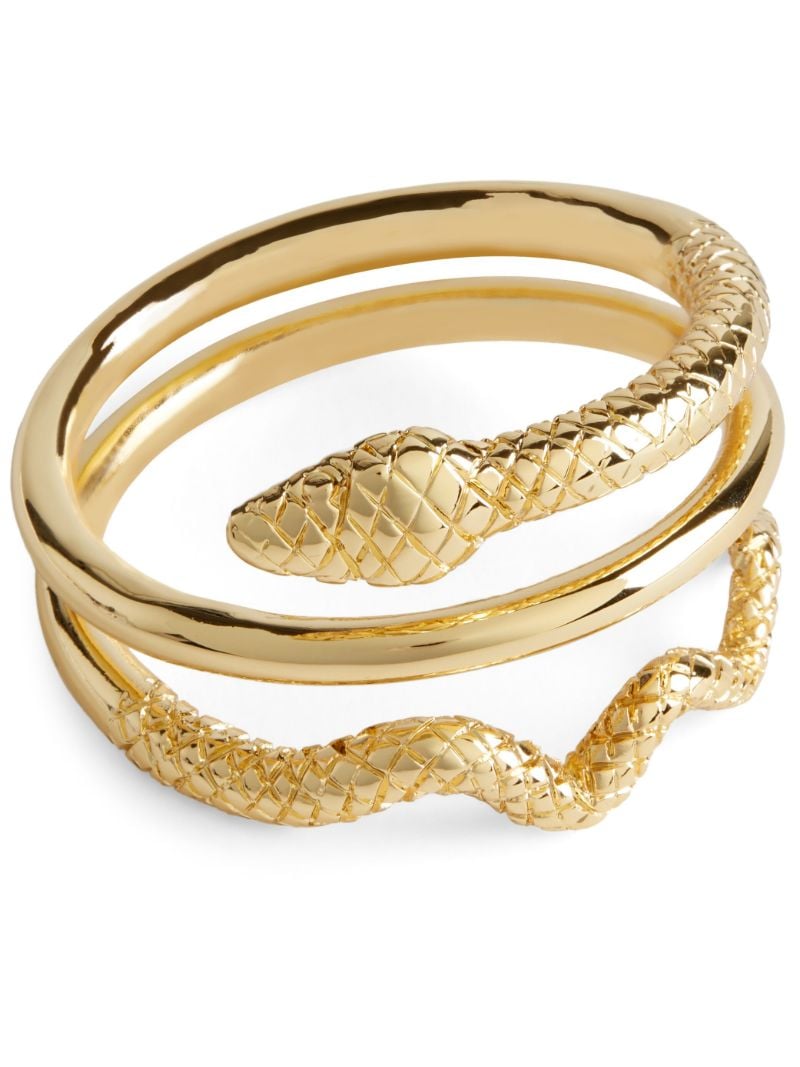 Gold-tone Snake Napkin Ring Set