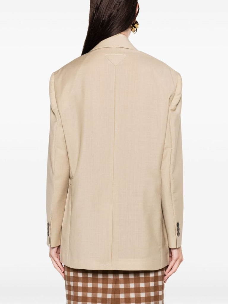 Neutral Single-breasted Blazer