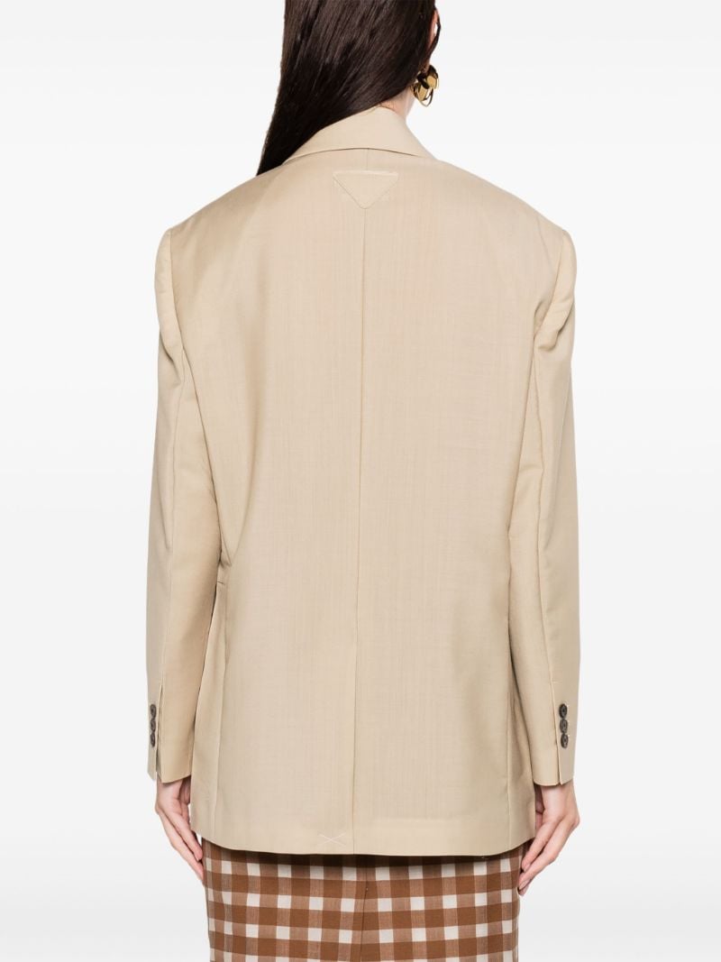 Neutral Single-breasted Blazer