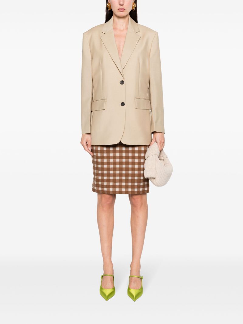 Neutral Single-breasted Blazer
