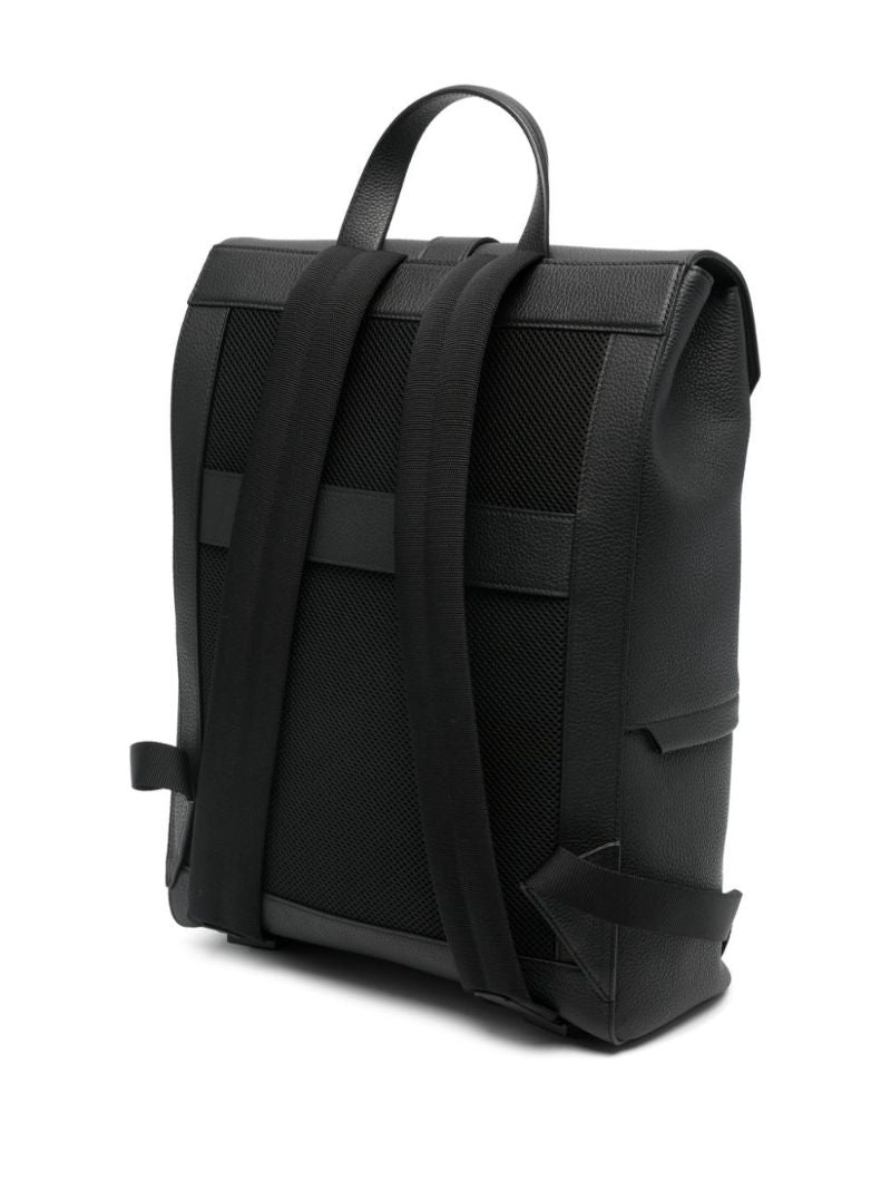 Black Leather Backpack