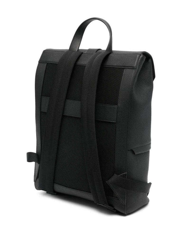 Black Leather Backpack