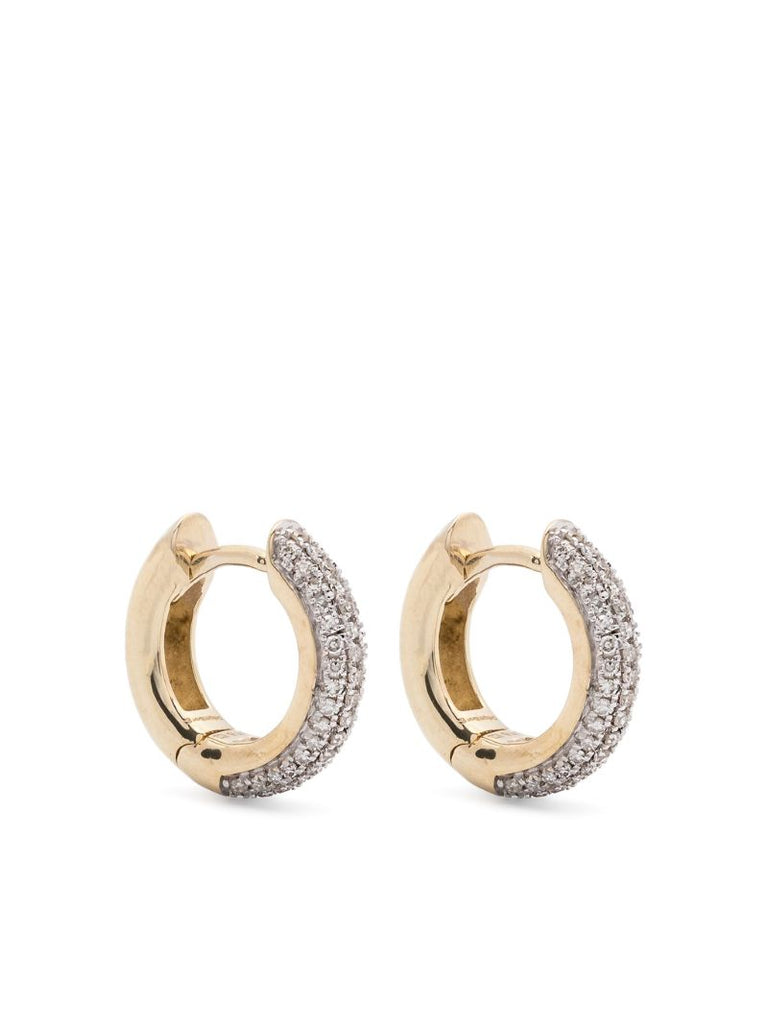 9k Yellow Gold Diamond Earring