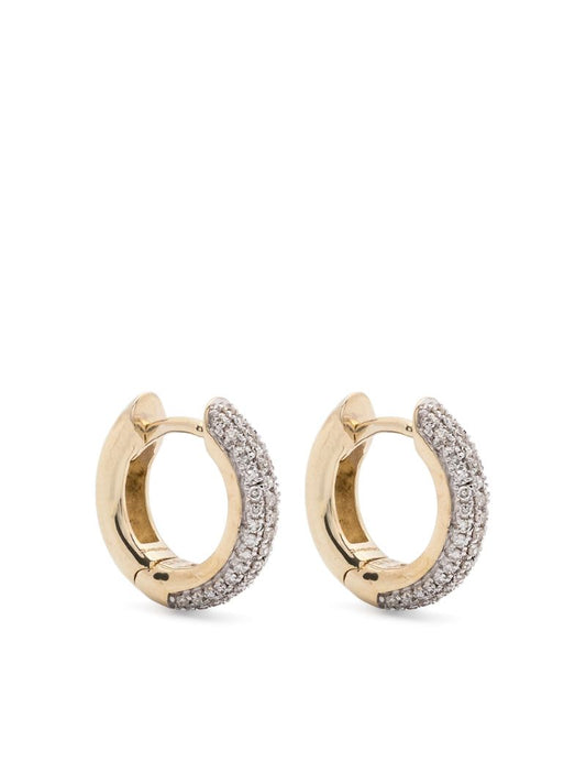 9k Yellow Gold Diamond Earring