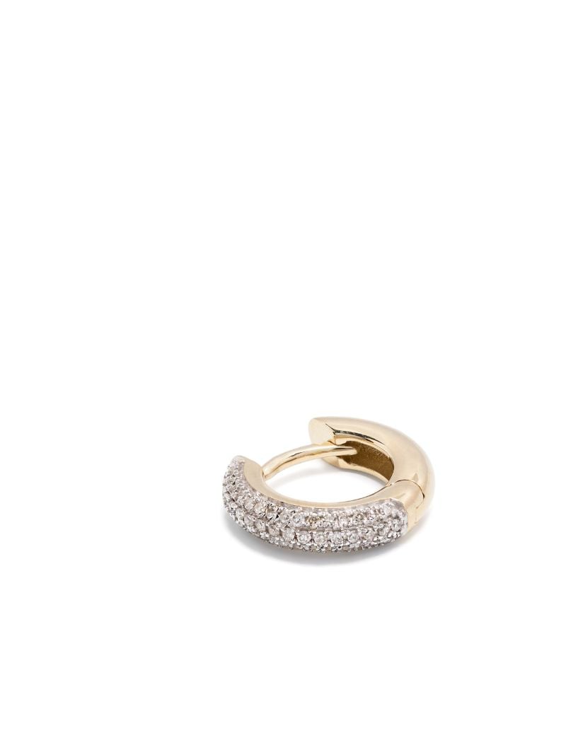 9k Yellow Gold Diamond Earring
