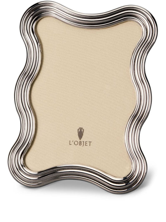 Silver-tone Ripple Photo Frame