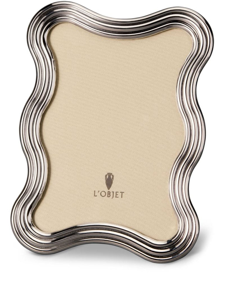 Silver-tone Ripple Photo Frame