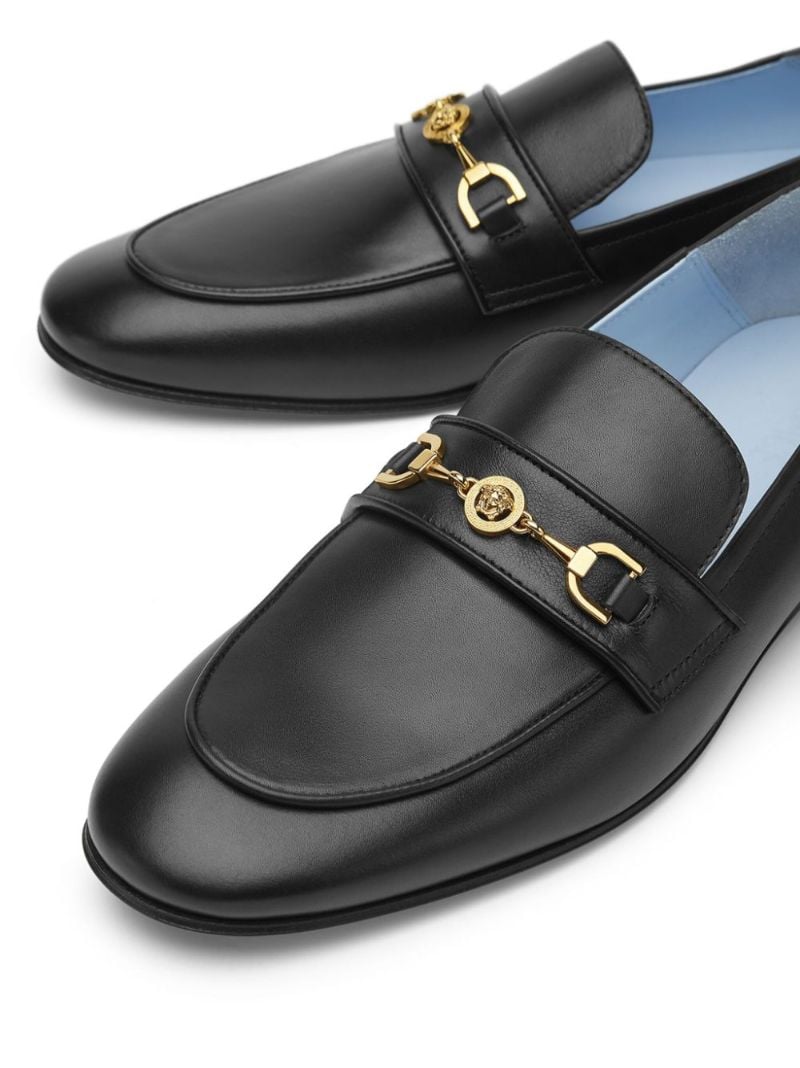 Black Medusa '95 Leather Loafers