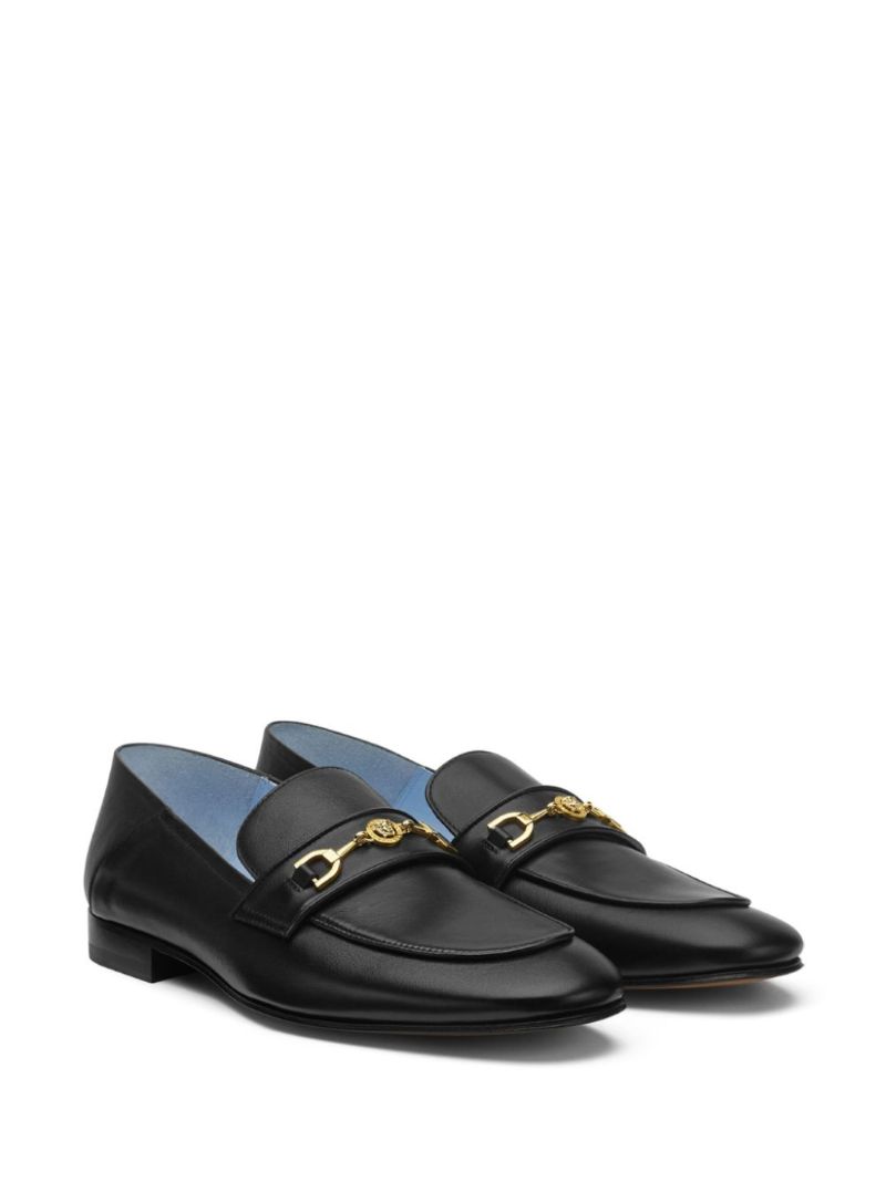 Black Medusa '95 Leather Loafers