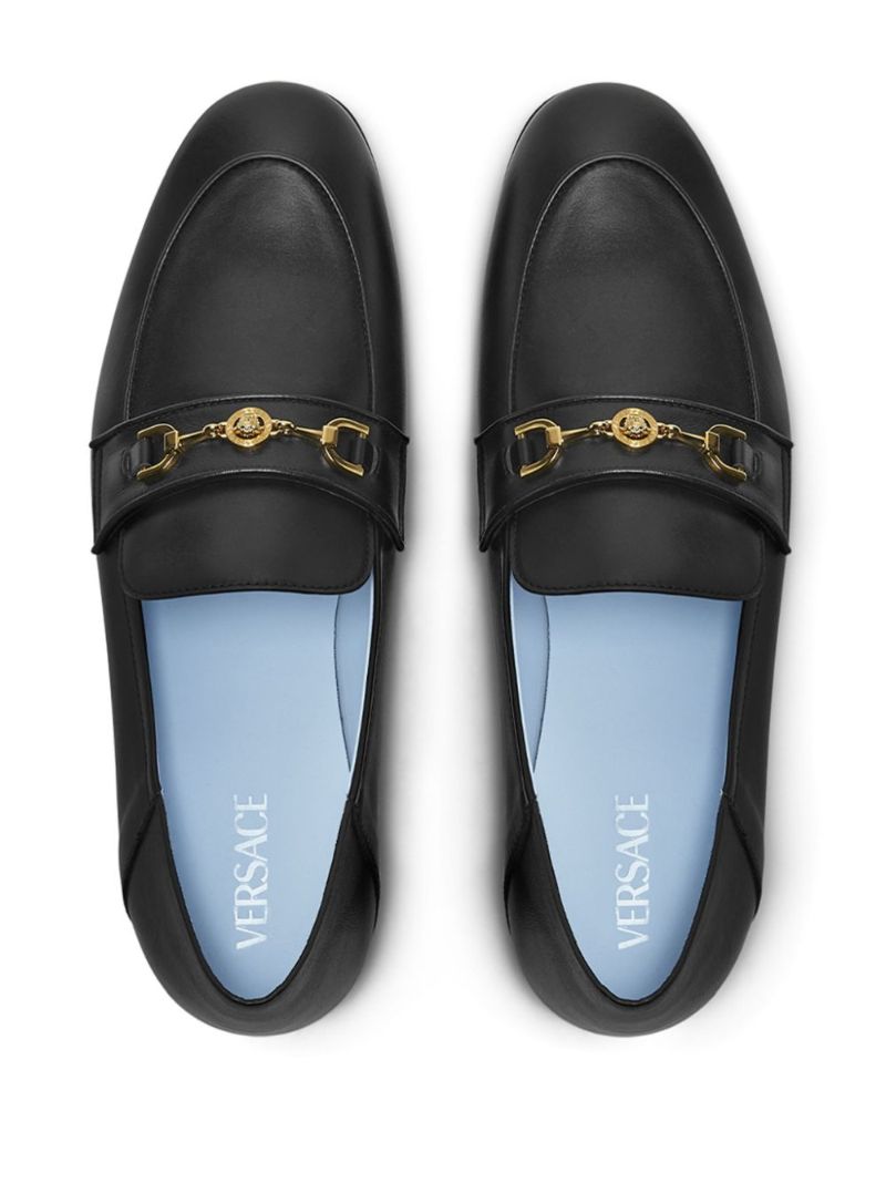 Black Medusa '95 Leather Loafers