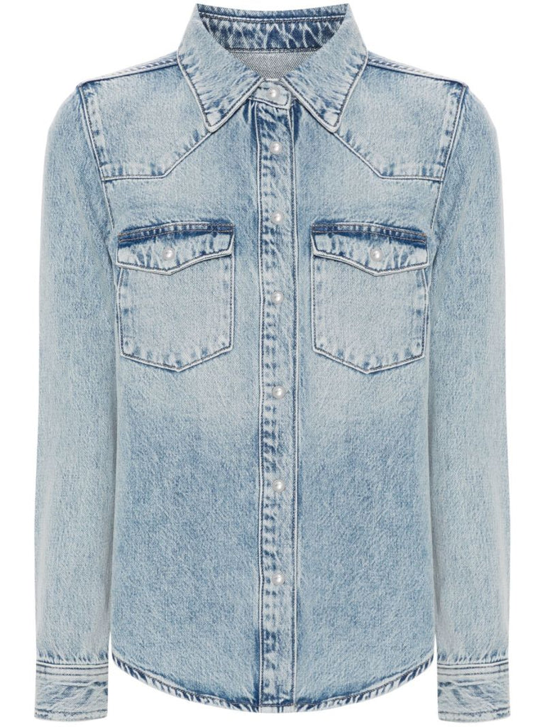 Blue Denim Long-sleeve Shirt