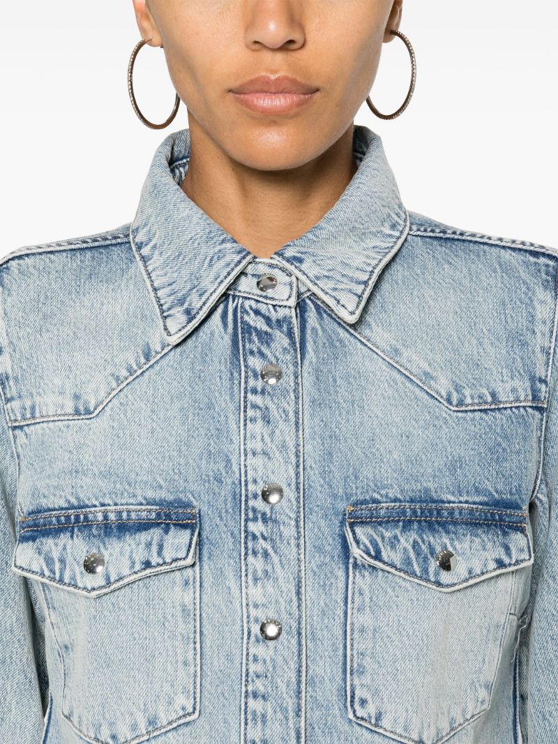 Blue Denim Long-sleeve Shirt