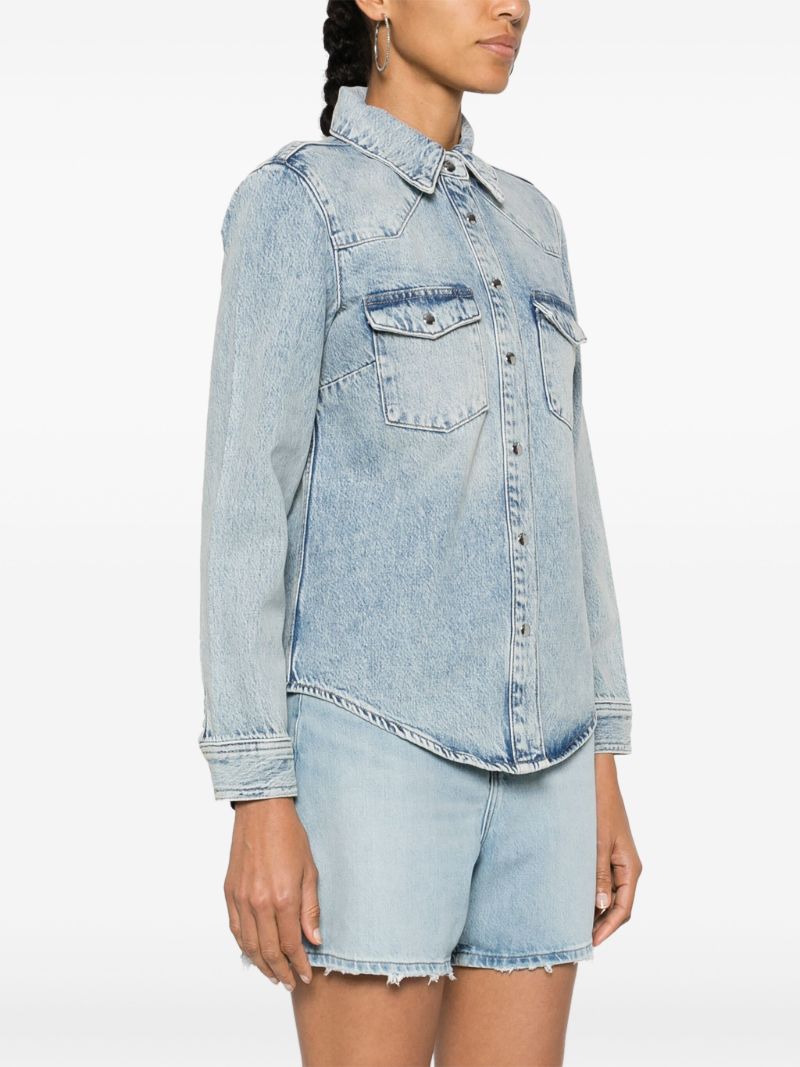 Blue Denim Long-sleeve Shirt