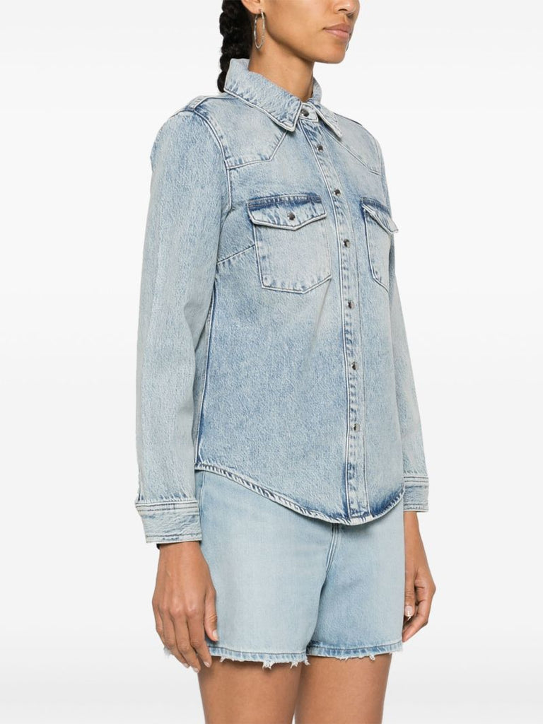 Blue Denim Long-sleeve Shirt