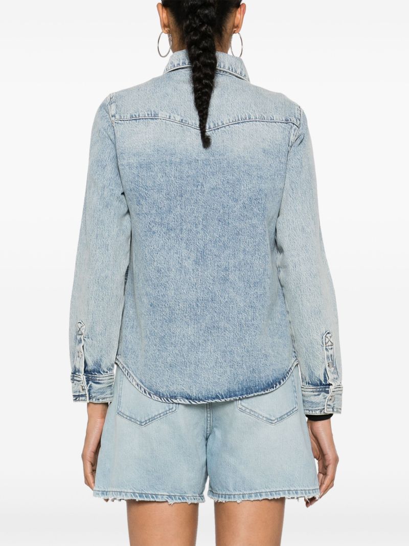 Blue Denim Long-sleeve Shirt