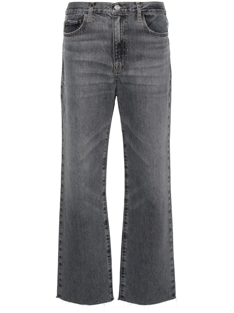 Grey Low-rise Straight-leg Jeans