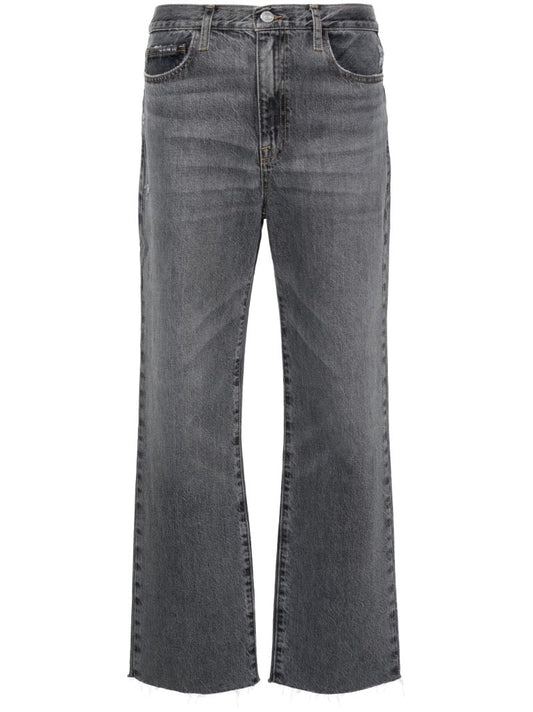 Grey Low-rise Straight-leg Jeans