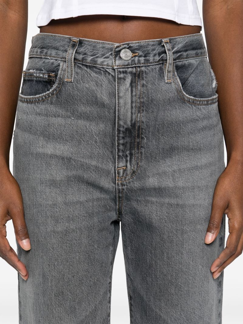 Grey Low-rise Straight-leg Jeans