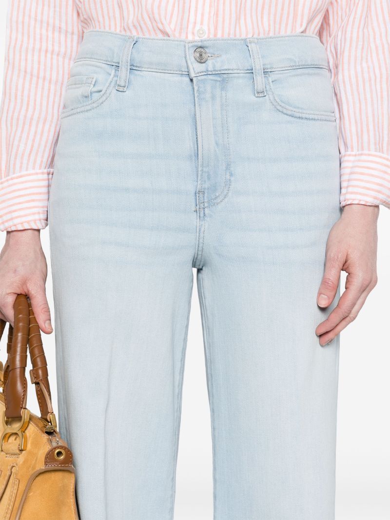 Blue Le Palazzo Crop Wide-leg Jeans