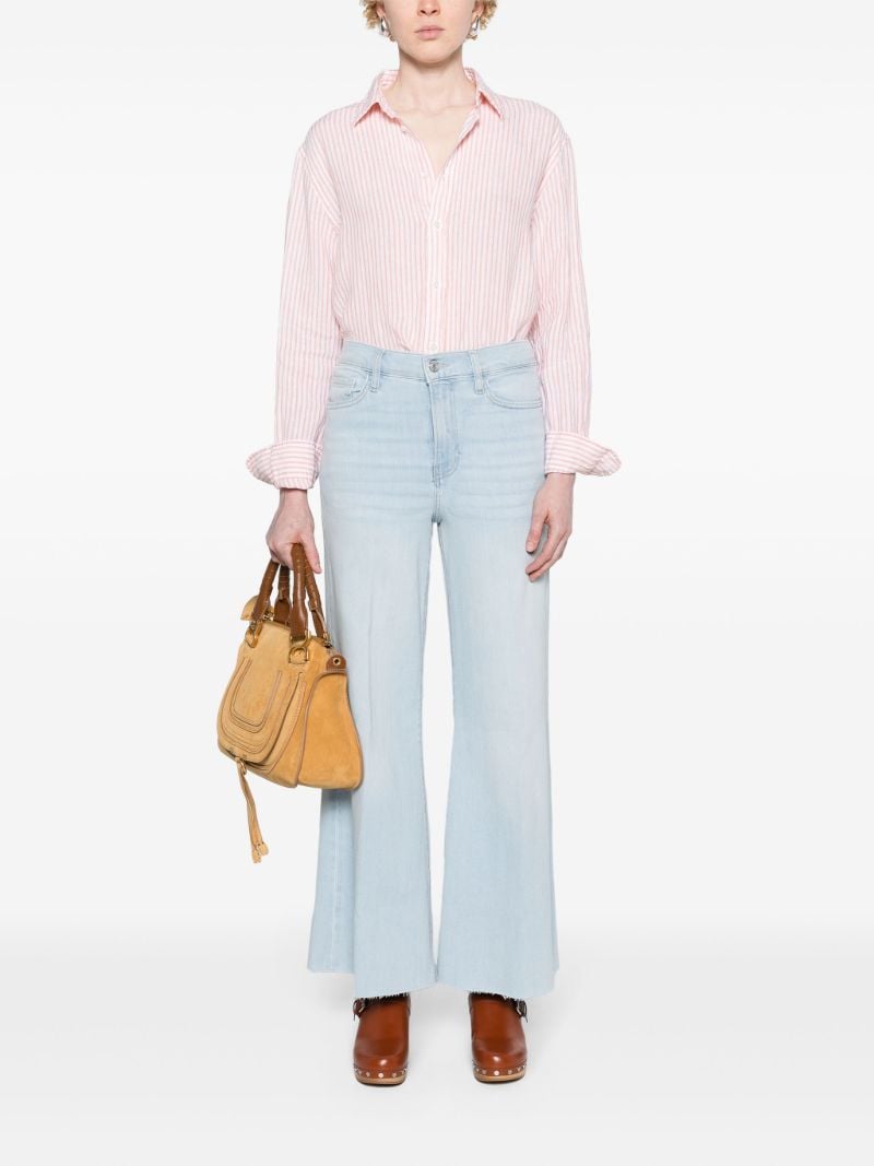 Blue Le Palazzo Crop Wide-leg Jeans