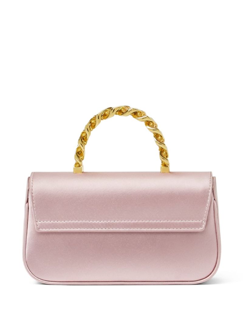 Pink La Medusa Mini Satin Tote Bag