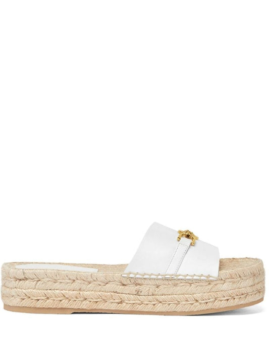 White Medusa '95 Leather Espadrilles