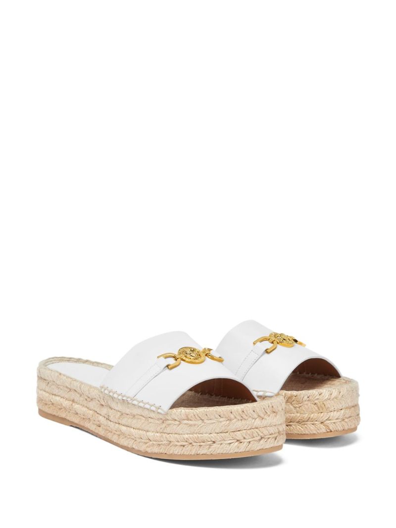 White Medusa '95 Leather Espadrilles