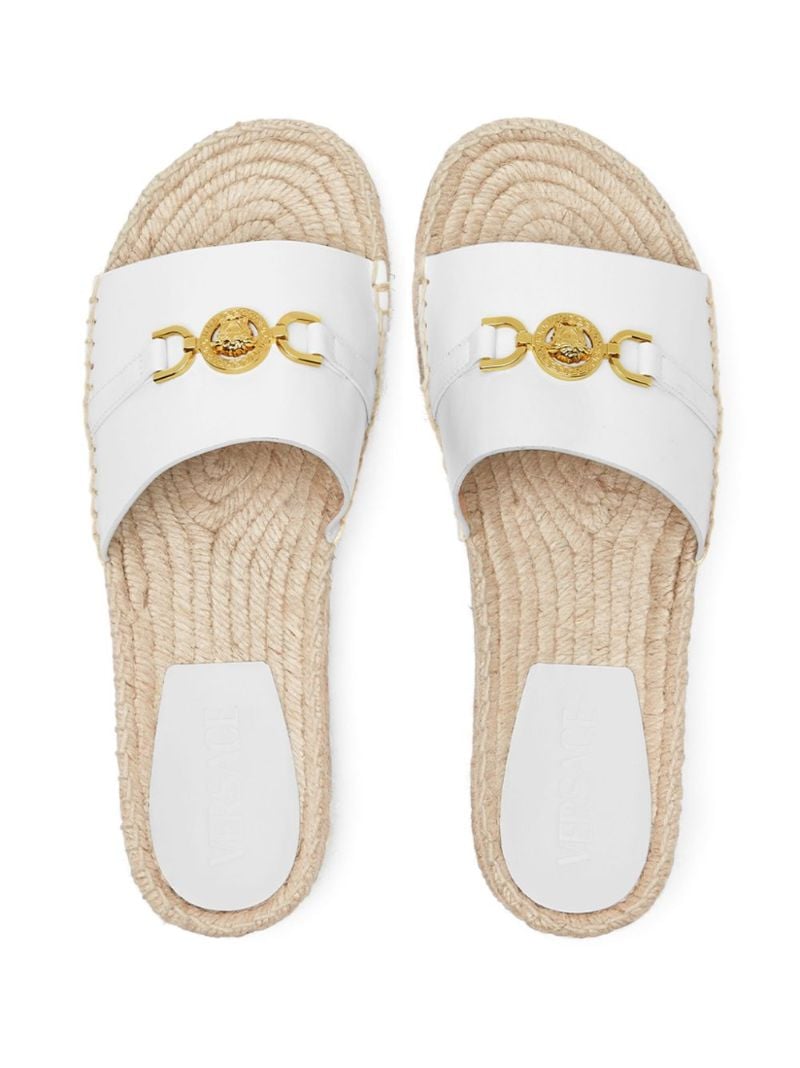 White Medusa '95 Leather Espadrilles