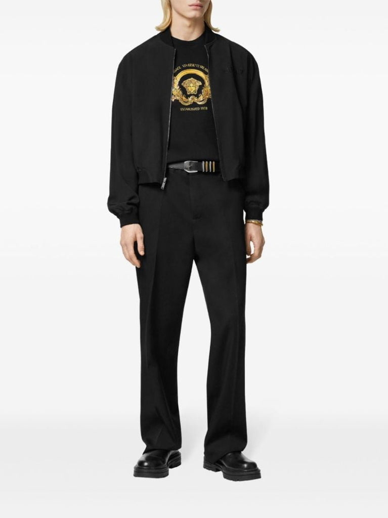 Black Coupe Blason-embroidered Cotton T-shirt
