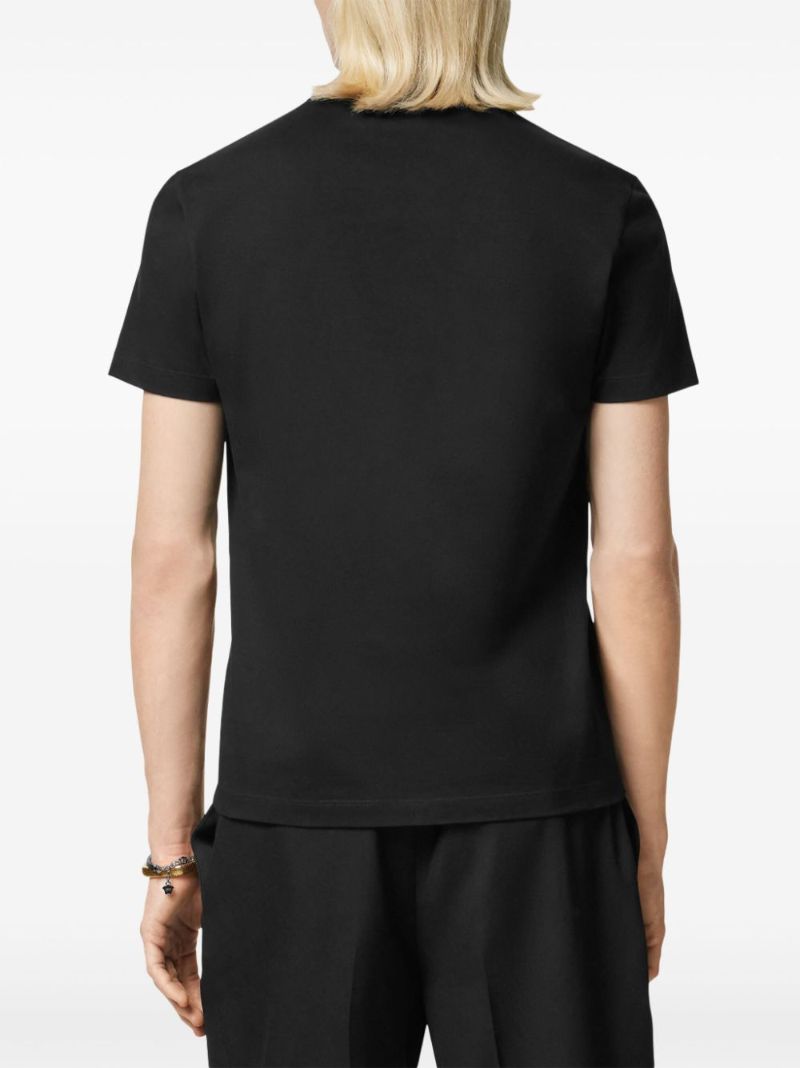 Black Coupe Blason-embroidered Cotton T-shirt