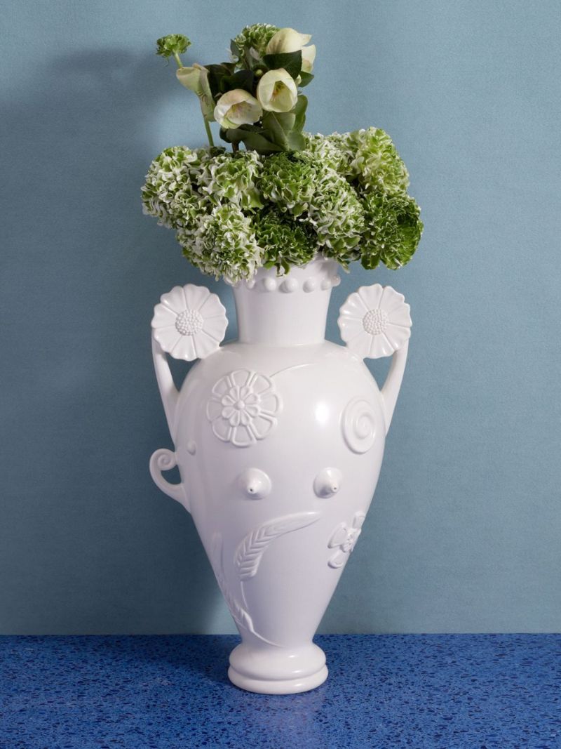 White Pantheon Persephone Porcelain Vase